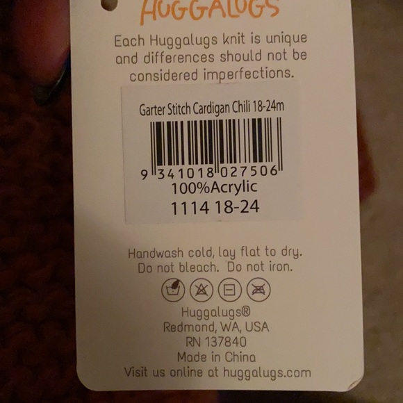 Slate Garter Stitch Cardigan Sweater - Picture 2 of 2